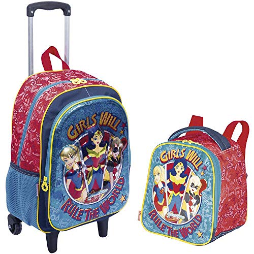 Kit Mochilete G Super Hero Girls 19x + Lancheira Original