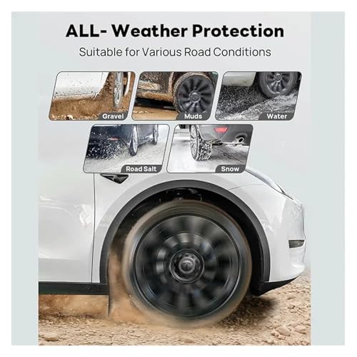 Guardabarros Tesla Model Y 2025 antinieve en material TPE resistente 5