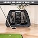 CHAMPKEY Double -Sided Golf Chipping Net with Mat and 12 Foam Balls - Professional Golf Practice Net Ideal for Indoor and Outdoor Training