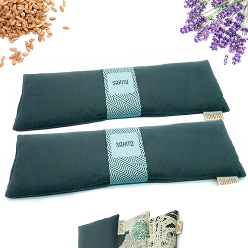 2 (uds) Saco Termico Microondas (43x12 cm) - Alivio Natural para Dolor Cervical, Lumbar y Menstrual, Uso en Calor o Frio - Gran Retencion de Calor - Muy duradero, Tela de Calidad - Aroma a Lavanda