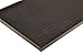 NoTrax T28 SBR Rubber Finger Scrape Entrance Mat, for Wet and Dry Areas, 24" Width x 32" Length x 3/8" Thickness, Black