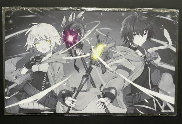 Amazon.co.jp: 光霊使いライナ 闇霊使いダルク 遊 戯 王 プレイマット