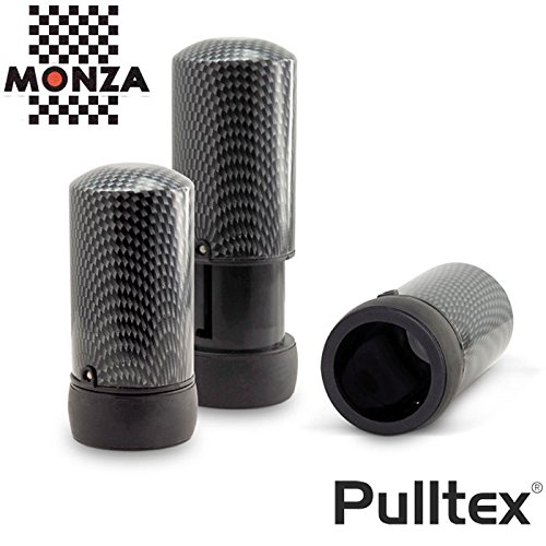 Pulltex - Vacuum Wine Saver Monza - Pompetta Salvavino Effetto Carbonio