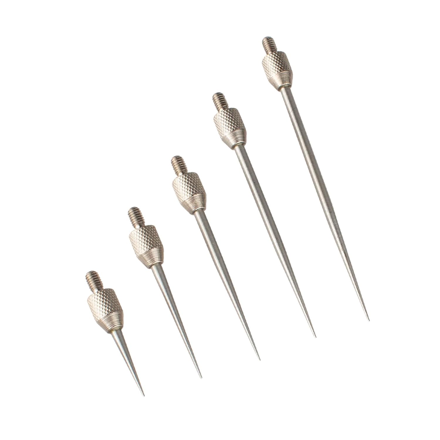 Needle Point Contact Points R0.15 for Dial Digital Indicators Depth Gauge M2.5 Thread (A Set(L7/L13/L22/L30/L40/L50) (R0.3 (Thread M2.5) A Set)