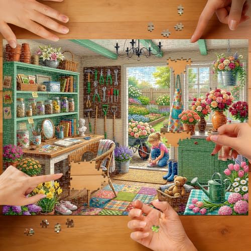 Puzzle con Temática Jardín 3+ Anos miniatura 4