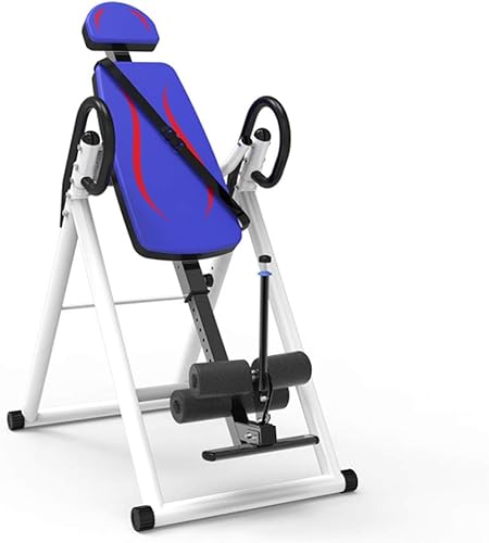 Mesa de inversión MGIZLJJ, con soporte de cabeza ajustable, estructura de acero de la máquina de inversión de la terapia de la espalda,