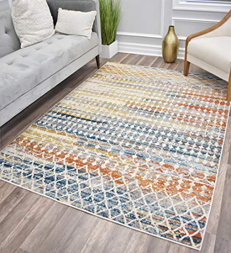 CosmoLiving Manhattan Collection Area Rug 8  x 10  Tribal Harvest