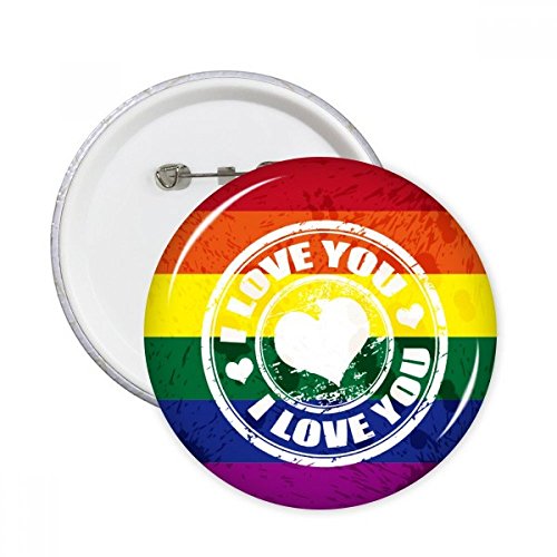Badge arc-en-ciel LGBT rond pour personnaliser vos vestes et sacs de saison