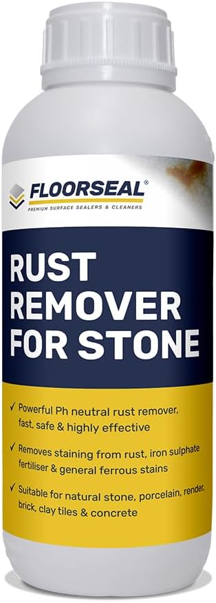 Rust Remover for Stone – Suitable for Porcelain, Sandstone Pavers, Tiles & More