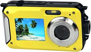 CAXUSD Waterproof Camera Camera Mini Cameras Yellow Digital Video Camera Mini Dv Camera Vcr Before and after Hard Disk Mini Video Camera Mini Dvr
