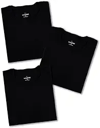 Kit 3 Camisetas Básicas Masculinas Sandrini Preto ou Sortido Algodão Premium Conforto Casual Dia a Dia