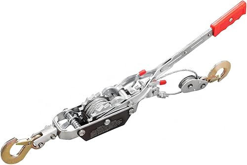 Miniatura 10 de Torin malacate resistente hasta 2 toneladas con 2 ganchos, Negro