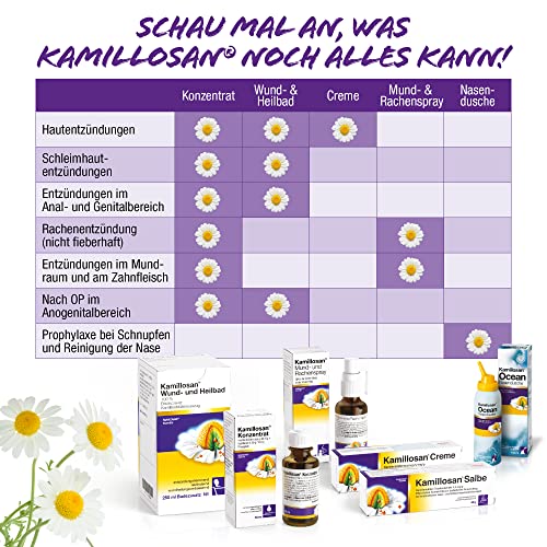 Kamillosan Salbe: Wund und Heilsalbe bei Entzündungen der Haut und Schleimhaut, gegen Juckreiz, Hämorrhoiden, Ekzem, 40 g