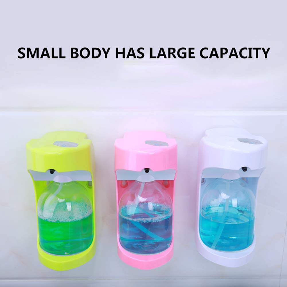 Automatyczny dozownik mydła bezdotykowy, automatyczny dozownik płynu do naczyń do naczyń kuchnia łazienka - 500 ml inteligentny stół łazienkowy/balsam ścienny biały