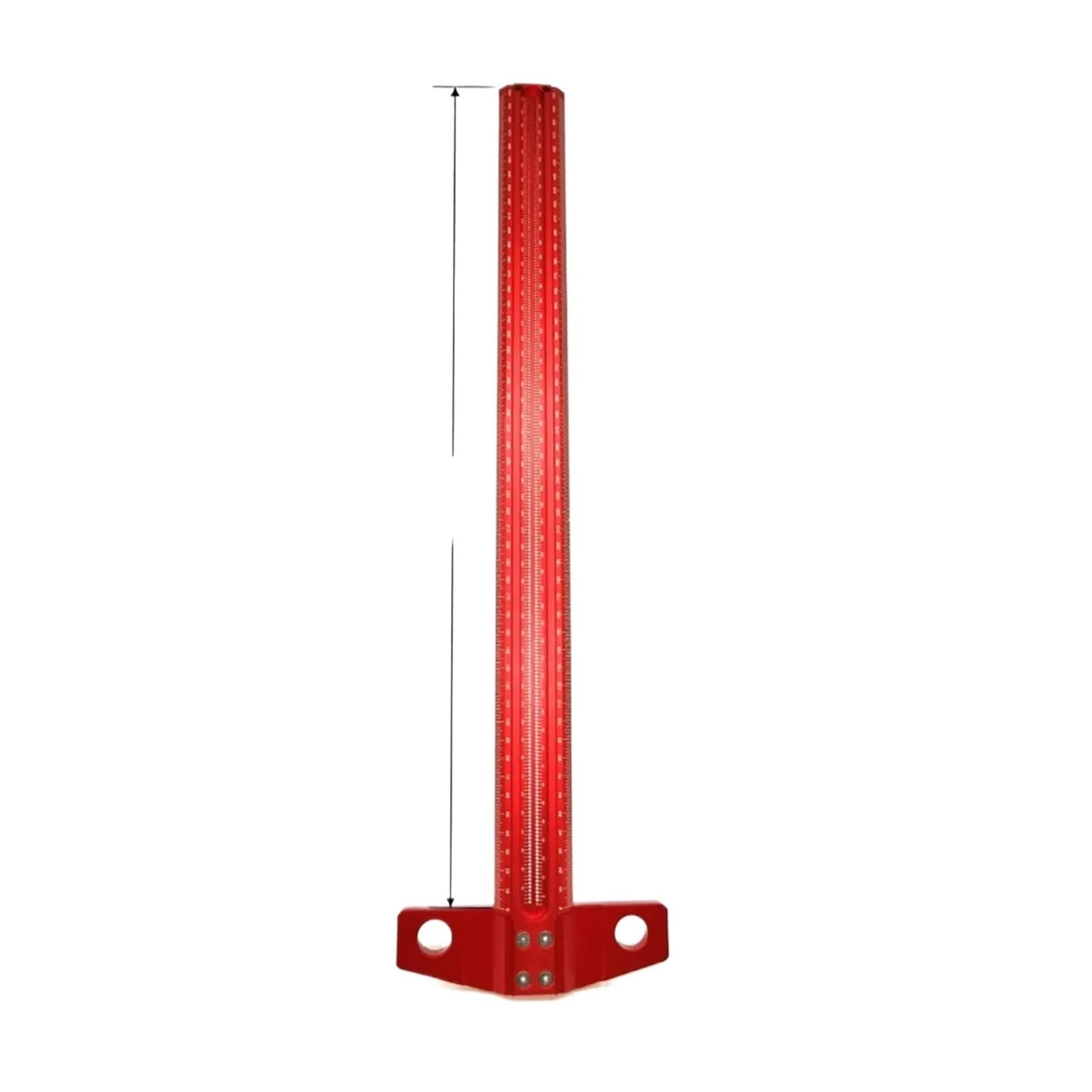 60-500MM Precision Marking T-Ruler Aluminum Alloy Woodworking Scribe Gauge Deluxe Crossed-out Hole Scribing Ruler for DIY/Household(TS-500)