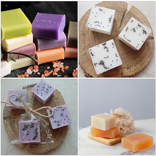 Image of MoldBerry Silicone Soap Mold | Square Soap Mould | Single Square Cavity Soap Making Mould | Homemade Soap Making Mold for Soap Making, Bath Bomb and Bath Products (Multicolor - Pk1)