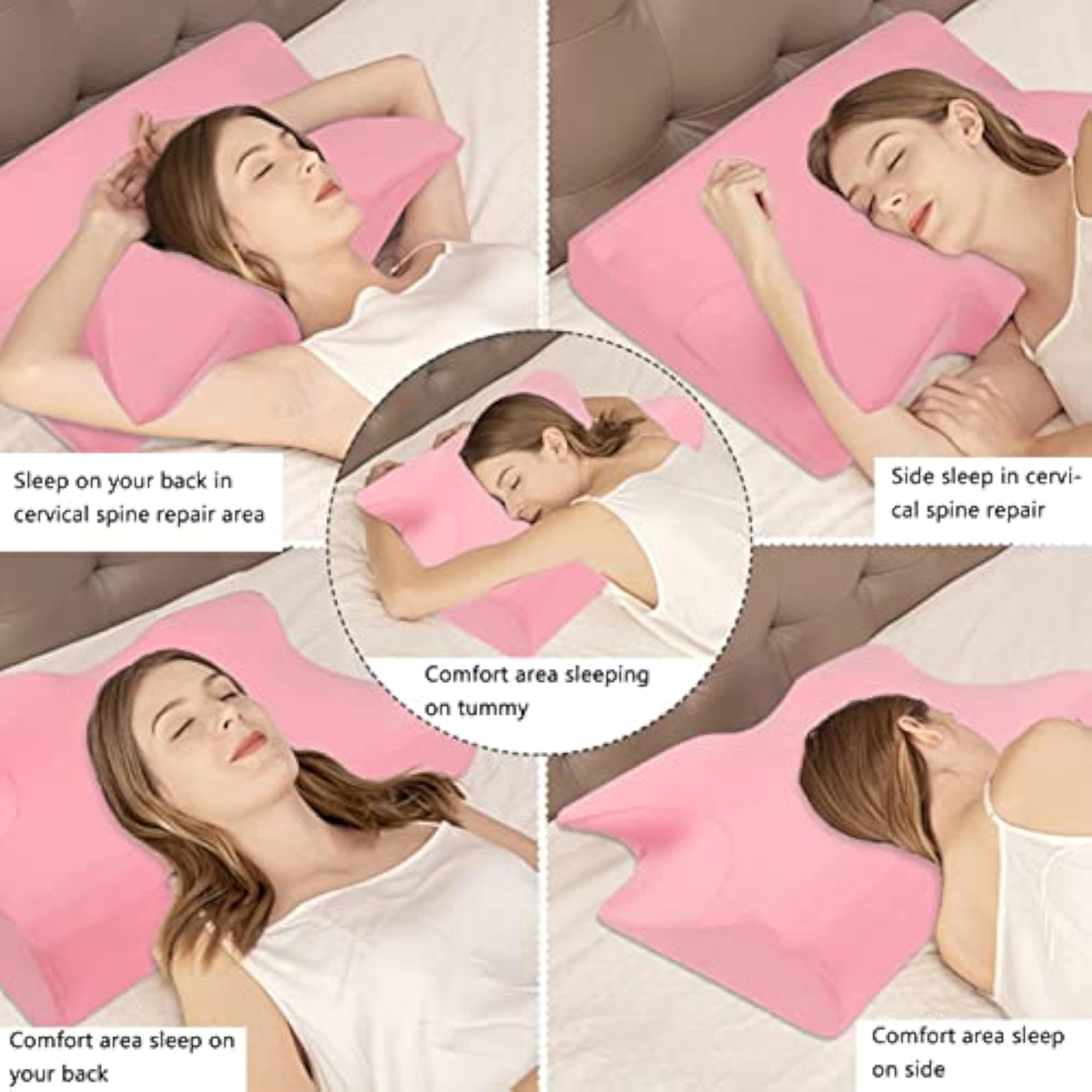 Ergonomic Neck Support Pillow for Lash Extensions