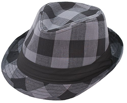 Milani Fedora Hat with Black Ribbon Band