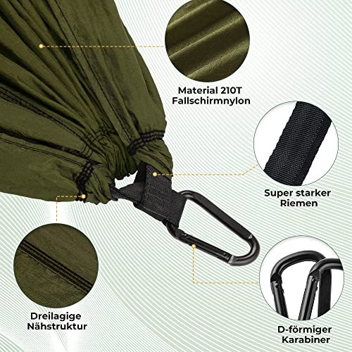 Outdoor Hängematte Glymnis Ultraleicht für Reisen und Camping