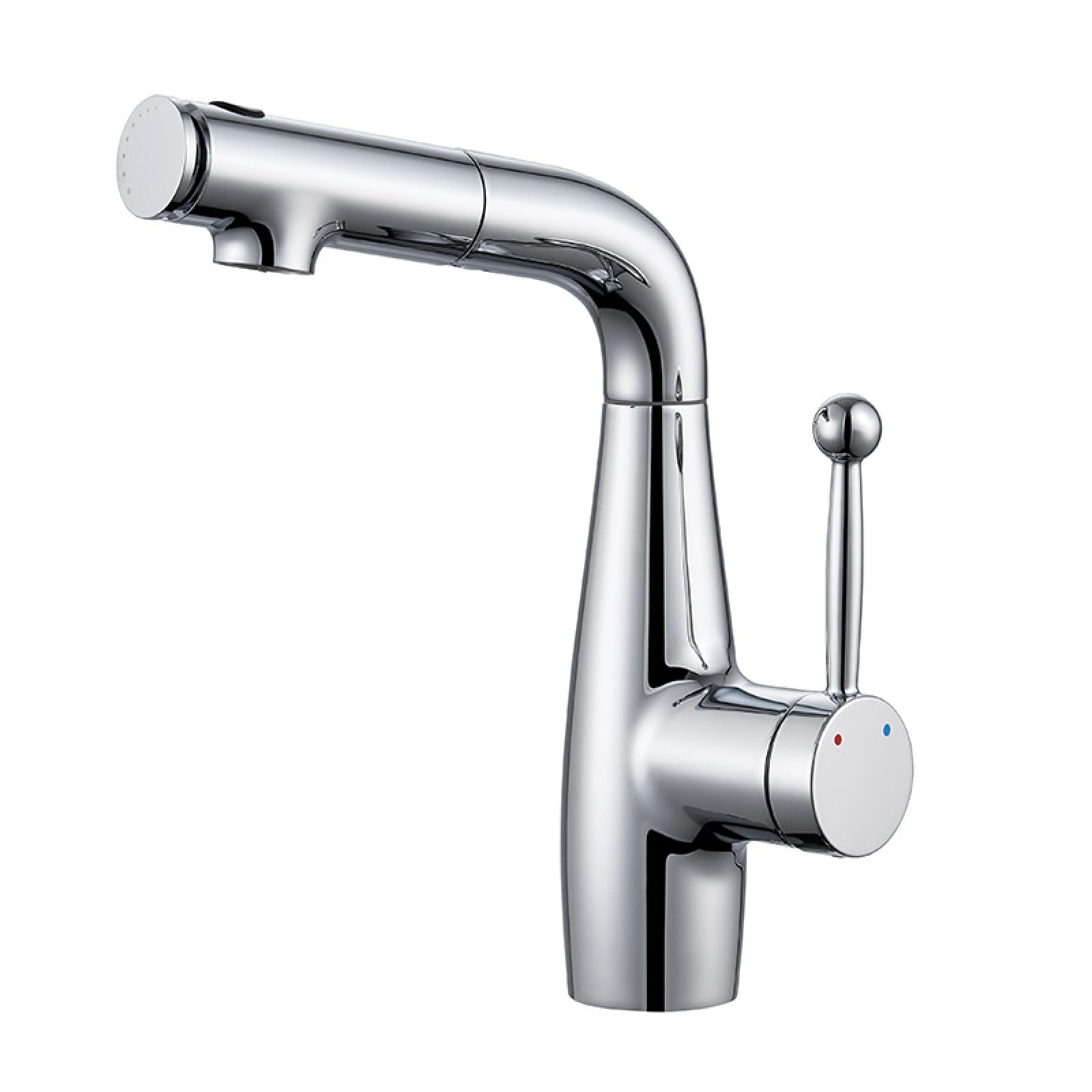 Fanjubei Chrome Color Bathroom Lift-Pull Basin Faucet,