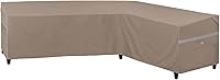 Vista 9 de Fundas impermeables para muebles de patio, resistentes a la decoloración, fundas de sofá en forma de V, 85 pulgadas de ancho (en cada lado) x 33
