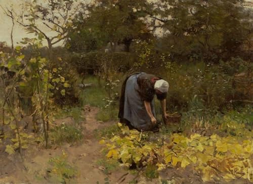 Pintura al óleo La mujer de Orovada, cuadro decorativo de Anton Mauve en formato 60x90 cm