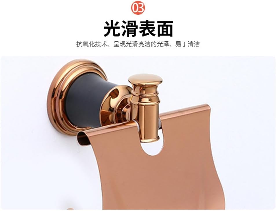 Stainless Steel Rose Gold Bathroom Hardware Pendant Set Towel Rack Light Luxury Storage Rack Bath Towel Rrack Toilet Brush,Towel Ring