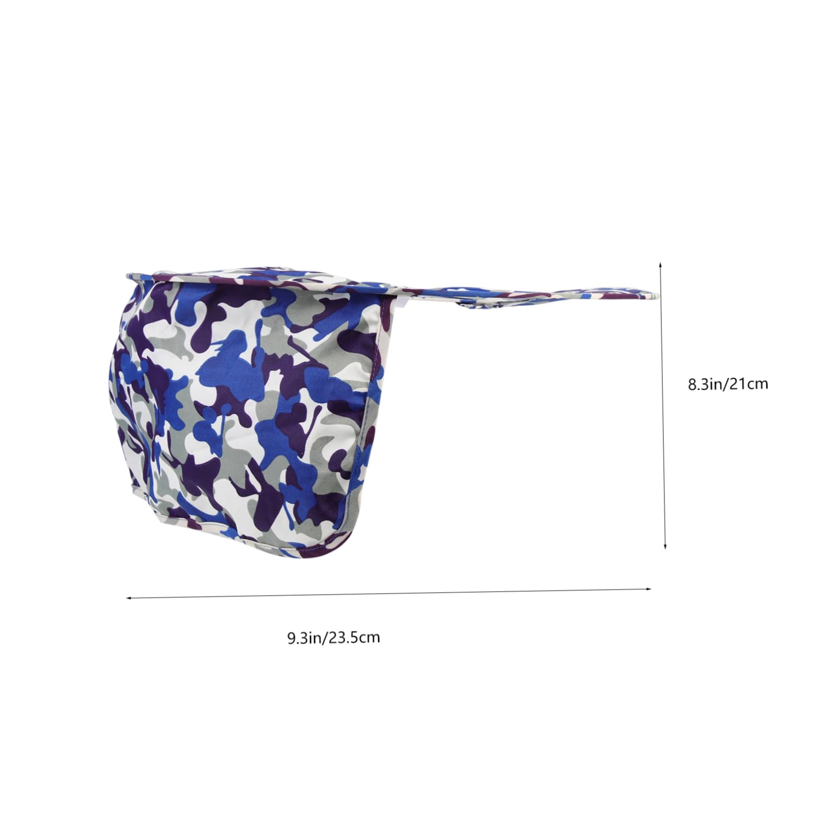 HOMSFOU 4 Stück Hard Hat Sun Shade Camouflage Sonnenschutz Visier mit Nackenschutz Leichtes Faltbares Helmzubehör für Bauhelme Verhindert bei Outdoor Arbeiten