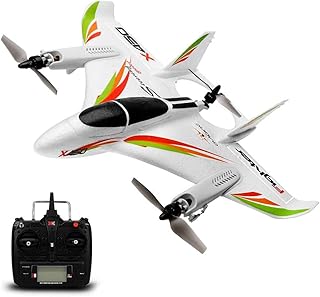 Six-Channel Brushless Motorized Aircraft Multi-Function Vertical Take-Off and Landing LED Aerobatic Remote Control Glider Fixed-Wing Aircraft Remote Control Aircraft 2.4GHz Aircraft RC