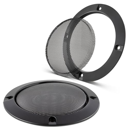 Nuith 4 Inch Metal Mesh Round Speaker Grill Cover For Car Speaker Mounting Home Audio Diy Waffle Speaker Grills Decorative thumb #5