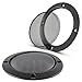 NuIth 4 Inch Metal Mesh Round Speaker Grill Cover for Car Speaker Mounting Home Audio DIY Waffle Speaker Grills Decorative, Mesh Subwoofer Grill Horn Guard Protective Case W/ 8PCS Screws