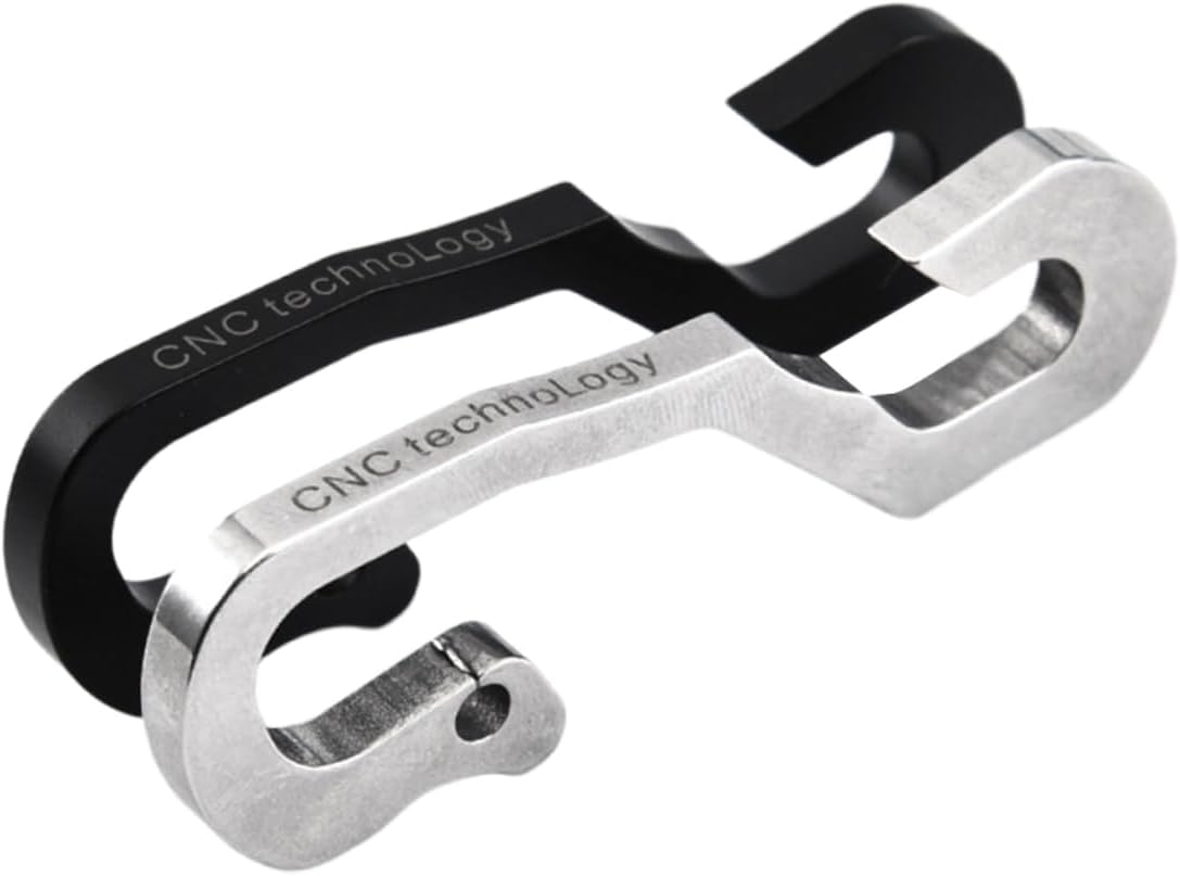 2Pcs Stainless Steel S Shape Backpack Hook Manual Opener