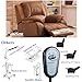 SZAWINLI Gourd Shaped 2Key Recliner Switch Controller,5Pin Plug Fixed Replacement Compatible with Okin Limoss Dewert Power Chair Lift Lazy Chair Remote Control Stand