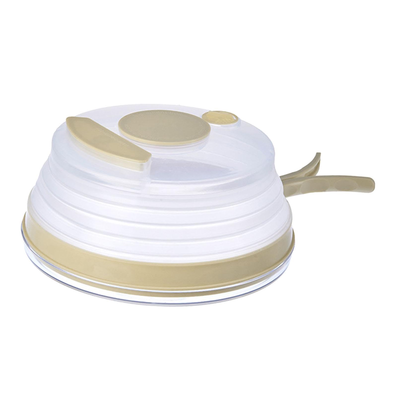 Tapa Antisalpicaduras Ventilada para Microondas, Apta para Alimentos Resistentes Al