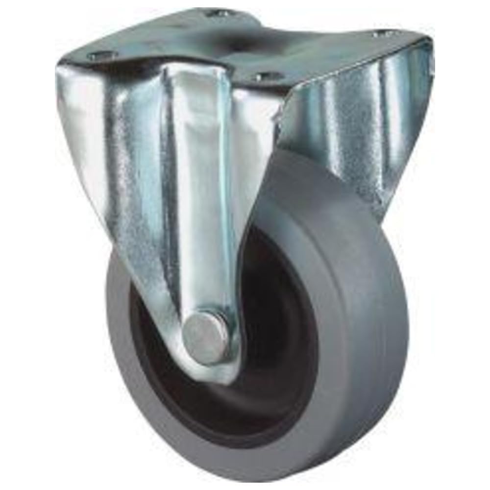 FORMAT Bockrolle + Produktbeschreibung: Gummirad grau, Gleitlager, 50 mm