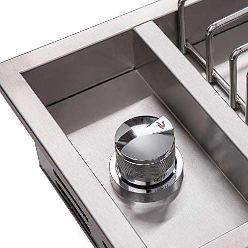 Whistler Outdoor Kitchen Side Burner Single Side Burner Propane Burner With Ng Convert Kit, Drop In, 12000 Btus #TOP3