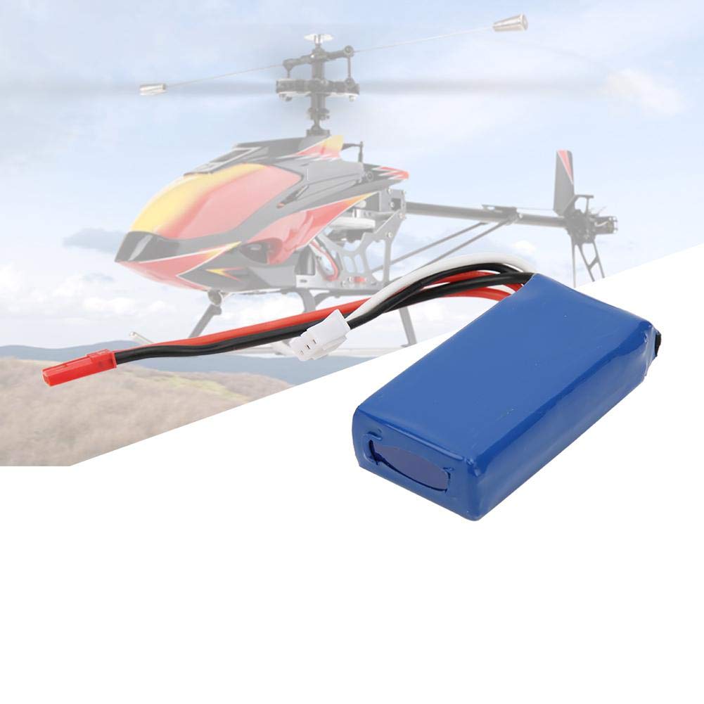 Batterie Rechargeable, 7.4V 850MAH Batterie de RC Jouet pour WLjouets V912 V262 V333 4CH Hélicoptère RC à Lame Unique