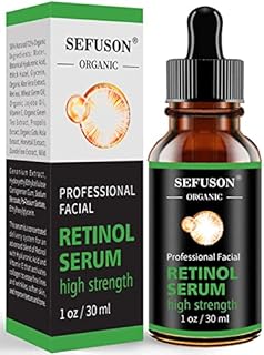 Retinol Serum, High Strength Anti-aging Serum with Hyaluronic Acid & Vitamin E, Face Serum, for Wrinkles, Pigmentation, Fine Lines & Sensitive Skin(30ml)