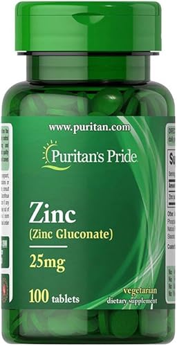 Puritan's Pride Quelato de zinc 25 mg 100 comprimidos