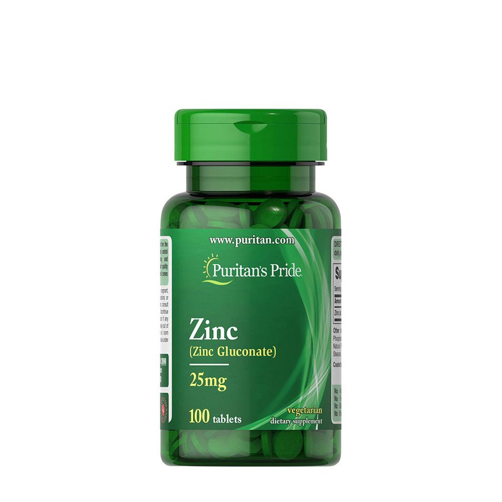 Puritan's Pride Zinc Chelate 25 mg 100 Tablets