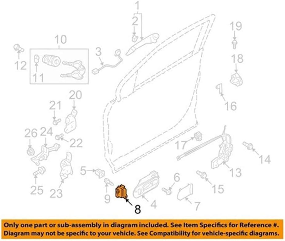 Car Door Lock Switch GEA3-66-660 GEA4-66-660 Compatible with 3 2010-2013 6 CX-7 CX-9 Latching Switch Replacement Part for Vehicle Front Door