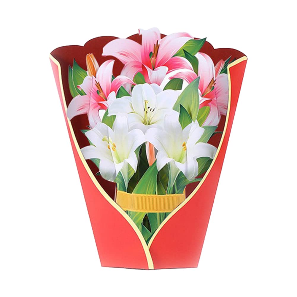 Amazon | Yyiingkku グリーティングカード 花束 3D立体 寄せ書き色紙