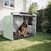 siphylline Bean Green Dog Crates Covers Pet Privacy Cover with Roller Shades