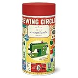 Cavallini – Vintage-Puzzle – 1000 Teile – 55 x 70 cm – Nähkreis