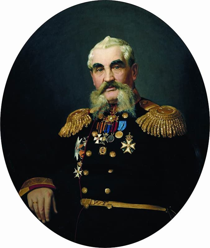 Affiche impression Portrait d'un Officier par Il'ya Repin décoration murale salon 60x90cm