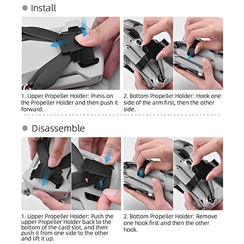 ZJRXM Mini 3 Pro Propellerschutz für DJI Mini 3 Pro Zubehör, Upgrade