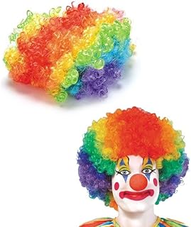 Clown Wig - For Kids And Adults Unisex - Multi Color With Excellent Material And Comfortable