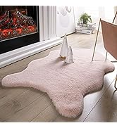 Ashler HOME DECO Ultra Soft Faux Rabbit Fur Chair Couch Cover Area Rug for Bedroom Floor Sofa Liv...