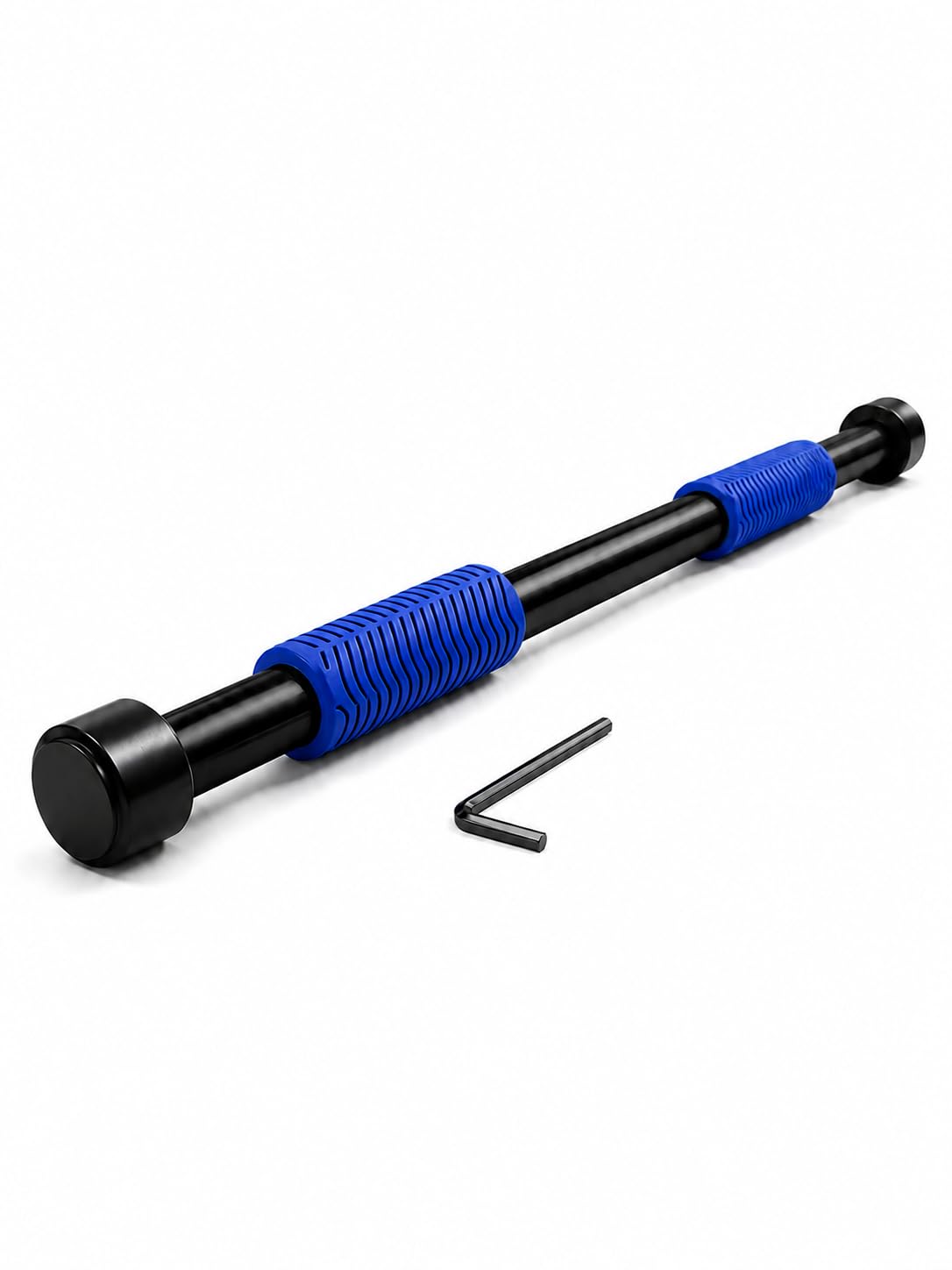 Home Workout Doorway Exercise Bar, Adjustable Pull Up Training Rod with Cushioned Foam Handles, Steel Hanging Fitness Bar for Indoor Bodyweight Exercis-image-9
