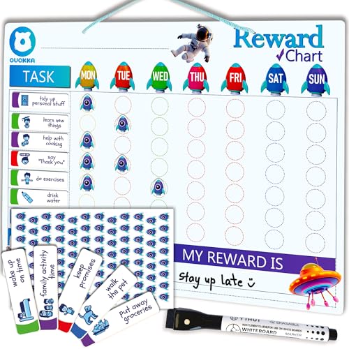 QUOKKA Magnetic Behavior Chore Chart for Kids at Home -